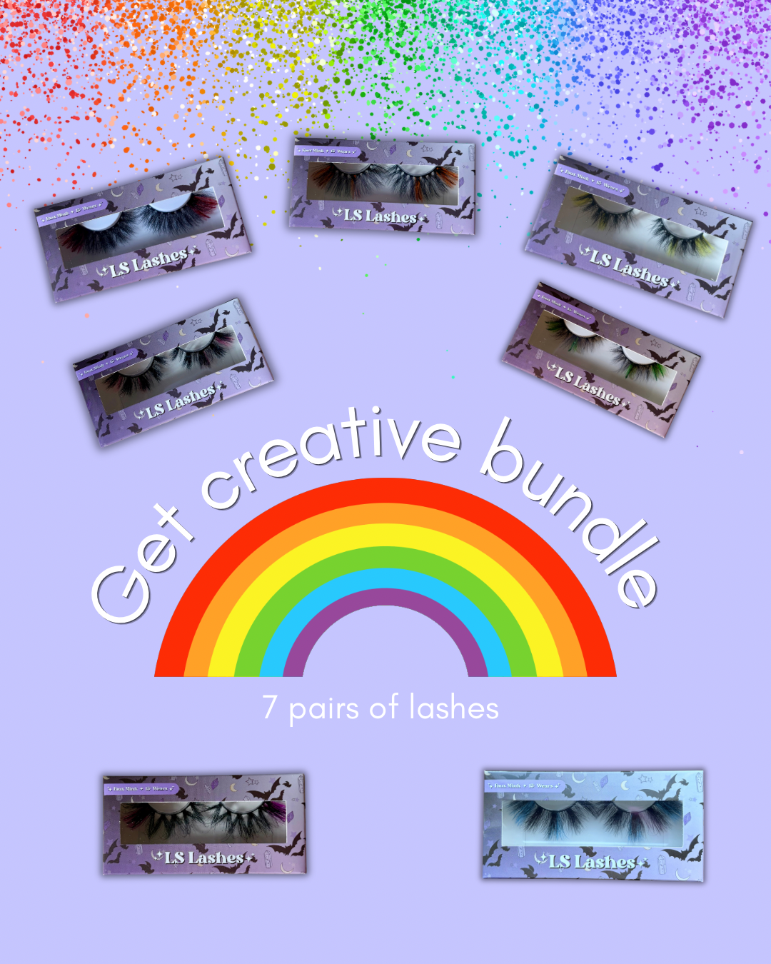 Get creative - Coloured lash bundle
