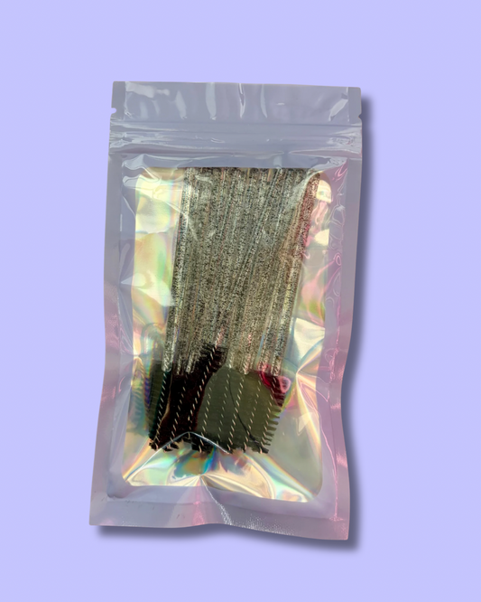 Glitter spoolies - Black