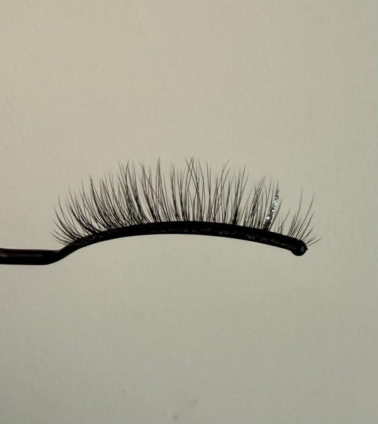 Rose Quartz Glitter Custom Strip Lash