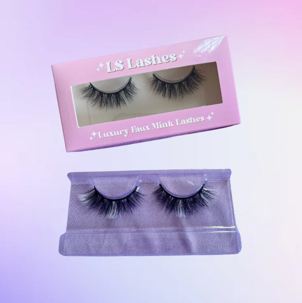 LS01 - Faux Mink Coloured Strip Lash