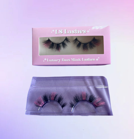 LS02 - Faux Mink Coloured Strip Lash